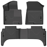 Husky Liners 2022 Hyundai Santa Cruz WeatherBeater Front & 2nd Seat Floor Liners - Black