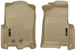 Load image into Gallery viewer, Husky Liners 2015 Ford Expedition/Lincoln Navigator WeatherBeater Front Tan Floor Liners
