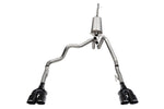 Load image into Gallery viewer, Corsa 19-23 GMC Sierra 1500 Cat-Back Dual Rear Exit with Twin 4in Black Powder Coat Pro-Series Tips
