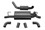 Load image into Gallery viewer, Corsa 2018-2025 Jeep Wrangler JL 2.5in Dual Rear Turn Down Exit Black Touring Axle-Back Exhaust
