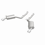 Load image into Gallery viewer, MagnaFlow Axle-Back Stainless Dual Split 4in Polished Tips 10-15 Chevrolet Camaro Convert. 3.6L V6
