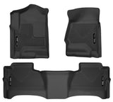 Husky Liners 14 Chevrolet Silverado/GMC Sierra WeatherBeater Black Front & 2nd Seat Floor Liners