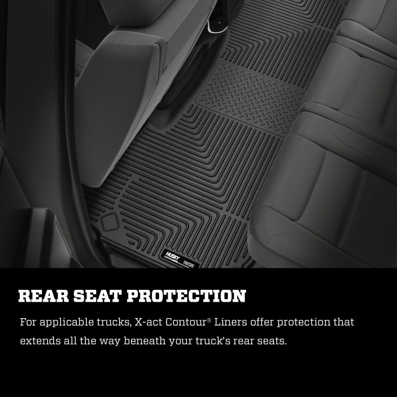 Husky Liners 20-23 Mercedes-Benz GLE450/GL63 AMG S X-Act Contour Black Floor Liners (2nd Seat)