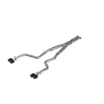 Load image into Gallery viewer, MBRP 15-16 Dodge Challenger RT 5.7L T304 SS 3in Dual Rear Cat-back CF Quad Tips - Street
