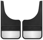 Load image into Gallery viewer, Husky Liners Universal 12in Wide Black Rubber Front Mud Flaps w/ Weight
