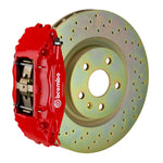 Load image into Gallery viewer, Brembo 05-13 Corvette Front GT BBK 4 Piston Cast 2pc 355x32 1pc Rotor Drilled-Red
