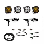Load image into Gallery viewer, Baja Designs 2021+ Ford F150 Fog Pocket Kit SAE Amber Squadron Sport DC with Upfitter
