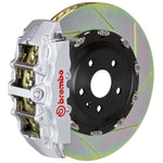 Load image into Gallery viewer, Brembo 10-15 Camaro SS Front GT BBK 6 Piston Cast 380x34 2pc Rotor Slotted Type-1-Silver
