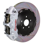 Load image into Gallery viewer, Brembo 10-15 Camaro SS/12-15 Camaro ZL1 Fr GT BBK 6Pist Cast 405x34 2pc Rotor Slotted Type1-Silver
