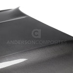 Load image into Gallery viewer, Anderson Composites 2015-2017 Ford Mustang Shelby GT350 Double Sided Carbon Fiber Hood
