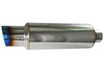 Load image into Gallery viewer, Injen 3.00 Universal Muffler w/Titanium burnt rolled Tip and stainless steel resonated inner wall
