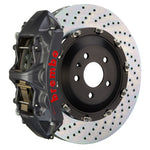 Load image into Gallery viewer, Brembo 10-15 Camaro SS Front GTS BBK 6 Piston Cast 380x34 2pc Rotor Drilled-Black HA

