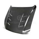 Load image into Gallery viewer, Anderson Composites 2018 Ford Mustang GT Type-SA Style Heat Extractor Double Sided Carbon Fiber Hood
