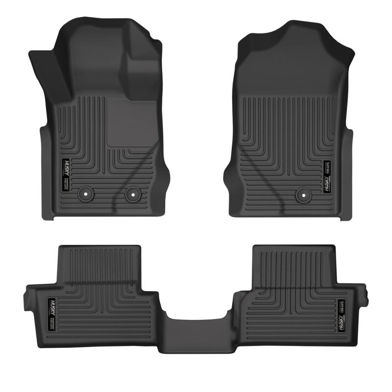 Husky Liners 2021 Ford Bronco 2 Door Weatherbeater Front & 2nd Seat Floor Liners - Black