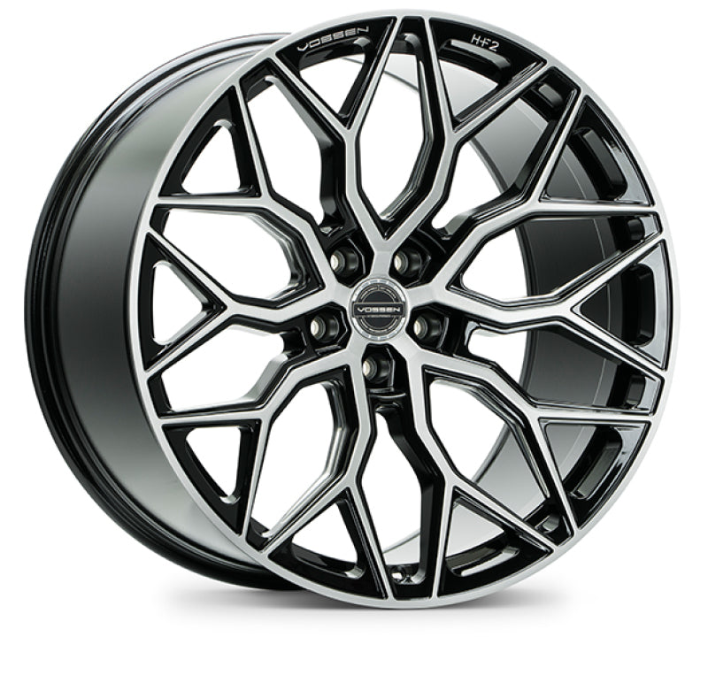 Vossen HF-2 19x8.5 / 5x112 / ET40 / Deep Face / 66.5 - Brushed Gloss Black Wheel