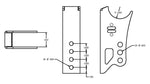 Load image into Gallery viewer, Ridetech Weld On Rear Axle Bracket for Bolt-On 4 Link
