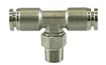 Load image into Gallery viewer, Turbosmart 1/8 NPT to TEE 1/4 Pushloc Stainless Steel
