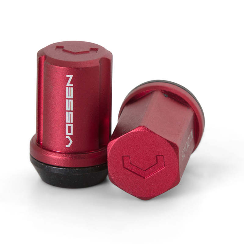 Vossen 35mm Lug Nut - 14x1.5 - 19mm Hex - Cone Seat - Red (Set of 20)