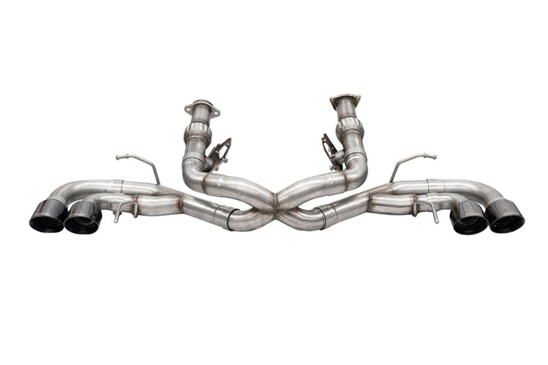 Corsa 2020-24 Corvette C8 3in Xtreme Cat-Back Exhaust 4.5in Black Quad Tips - Deletes stock AFMValve