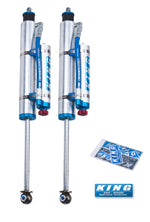 Load image into Gallery viewer, King Shocks 07-18 Jeep Wrangler JK Front 2.5 Dia Piggy Hose Res Shock 0-2in Lift w/Adjuster (Pair)
