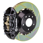 Load image into Gallery viewer, Brembo 10-15 Camaro SS/V6 Camaro ZL1 Rear GT BBK 4 Piston Cast 380x28 2pc Rotor Slotted Type1-Black

