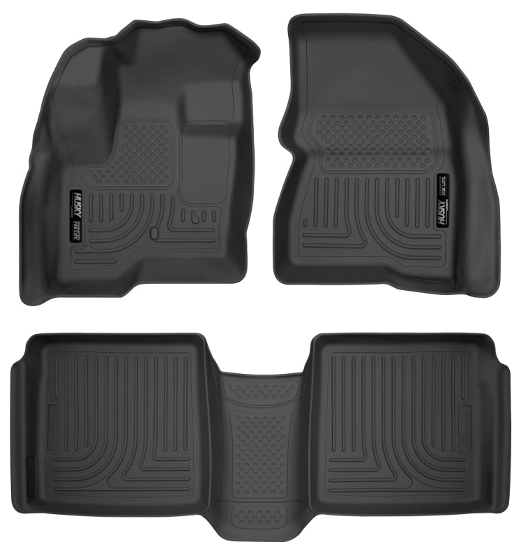 Husky Liners 09-12 Ford Flex/10-12 Lincoln MKT WeatherBeater Combo Black Floor Liners