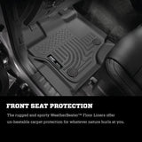 Husky Liners 11-15 Ford F250/F350/F450 Super Duty Crew Cab WeatherBeater Black 2nd Seat Floor Liners