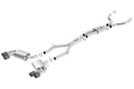 Load image into Gallery viewer, Borla 16-17 Chevy Camaro 6.2L 4in Dual Carbon Fiber Tips Dual Split Exit S-Type Catback Exhaust
