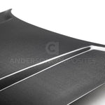 Load image into Gallery viewer, Anderson Composites 15-18 Dodge Charger Type DM (Demon Style) Carbon Fiber Hood
