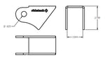 Load image into Gallery viewer, Ridetech Tri Link Frame Rod End Bracket 1-3/4in Wide
