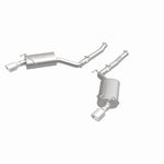 Load image into Gallery viewer, MagnaFlow Axle-Back Stainless Dual Split 4in Polished Tips 10-15 Chevrolet Camaro Convert. 3.6L V6
