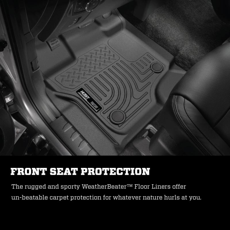 Husky Liners 09-12 Ford F-150 Regular/Super/Super Crew Cab WeatherBeater Black Floor Liners