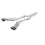 Load image into Gallery viewer, MagnaFlow SYS Cat-Back 2015-2017 Cadillac CTS-V 6.2L Quad 4in Carbon Fiber Tips
