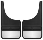Load image into Gallery viewer, Husky Liners Universal 12in Wide Black Rubber Front Mud Flaps w/ Weight
