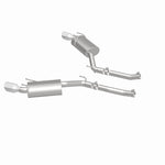 Load image into Gallery viewer, MagnaFlow Axle-Back Stainless Dual Split 4in Polished Tips 10-15 Chevrolet Camaro Convert. 3.6L V6
