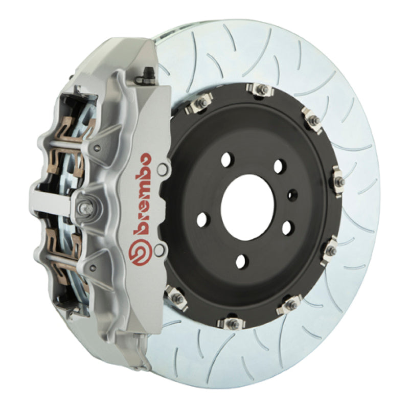 Brembo 02-07 Spyder/04-07 GranSport Front GT BBK 6 Pist Cast 380x34 2pc Rotor Slotted Type3-Silver