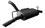 Load image into Gallery viewer, Corsa 2018-2025 Jeep Wrangler JL 2.5in Dual Rear Turn Down Exit Black Touring Axle-Back Exhaust
