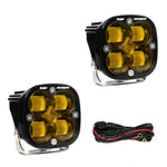 Load image into Gallery viewer, Baja Designs Squadron SAE LED Auxiliary Light Pod Pair - Amber
