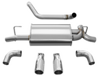 Load image into Gallery viewer, Corsa 2018-2025 Jeep Wrangler JL 2.5in Dual Rear Exit Polished Tips Sport Axle-Back Exhaust
