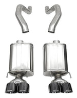 Load image into Gallery viewer, Corsa 06-13 Chevy Corvette C6 Z06 7.0L / 09-13 ZR1 6.2L Black PVD AxleBack Exhaust w/4.5in Twin Tips
