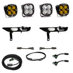 Load image into Gallery viewer, Baja Designs 2021+ Ford F150 Fog Pocket Kit SAE Amber Squadron Pro DC

