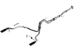 Load image into Gallery viewer, Borla F-150 2021 5.0L 2dr RC SB (122.8 WB) XL/XLT 3/2.25 SRE Cat-Back ATAK Black Chrome Tips
