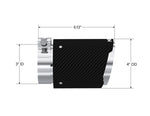 Load image into Gallery viewer, MBRP Universal Carbon Fiber Tip 3in ID / 4in OD Out / 6.13in Length Angle Cut Dual Wall
