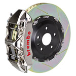Load image into Gallery viewer, Brembo 10-15 Camaro SS Front GTR BBK 6 Piston Billet380x34 2pc Rotor Slotted Type-1- Nickel Plated

