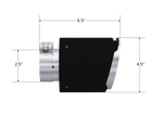 Load image into Gallery viewer, MBRP Universal Carbon Fiber Tip 2.5in ID / 4.5in OD Out / 6.5in Length Angle Cut Dual Wall
