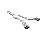 Load image into Gallery viewer, MagnaFlow SYS Cat-Back 2015-2017 Cadillac CTS-V 6.2L Quad 4in Carbon Fiber Tips
