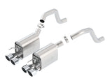 Borla 06-13 Chevy Corvette C6 ZO6/ZR1 Manual Trans S-Type II Rear Section Exht Dual Rd Rolled Tips