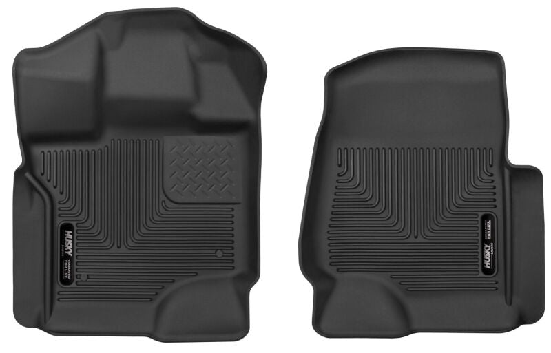 Husky Liners 15-23 Ford F-150 Super/Super Crew Cab WeatherBeater Black Front Floor Liners