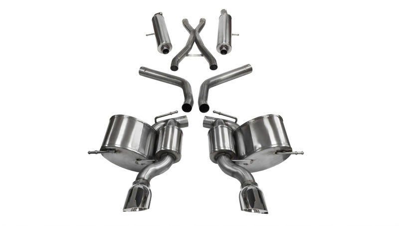 Corsa 2012-2013 Jeep Grand Cherokee 6.4L V8 Polished Sport Cat-Back Exhaust