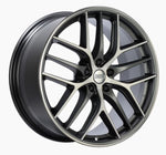 Load image into Gallery viewer, BBS CC-R 19x8 5x112 ET27 Satin Graphite Diamond Cut Polished Rim Protector Wheel -82mm PFS Required
